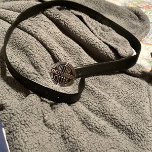 Harley Davidson women’s leather belt& buckle black XL Authentic
